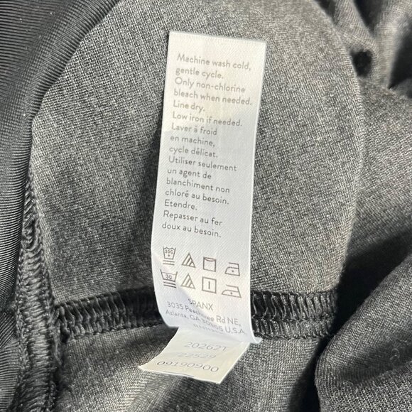 Spanx Everywear Leggings Womens Medium Gray Split-Hem Firm Control - Picture 9 of 9